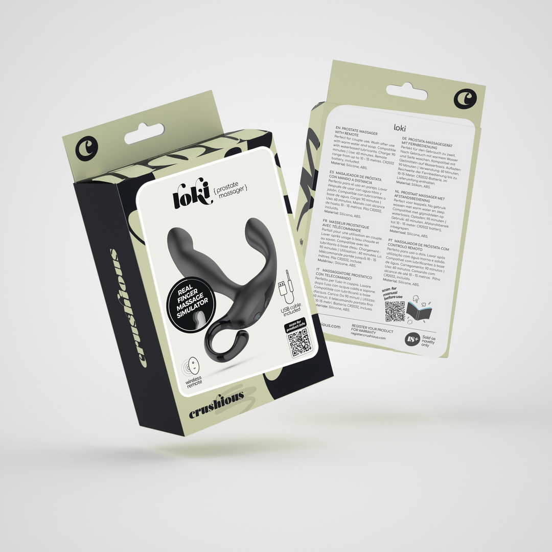 Loki Prostaatmassager Zwart – Oplaadbaar & Afstandsbediening