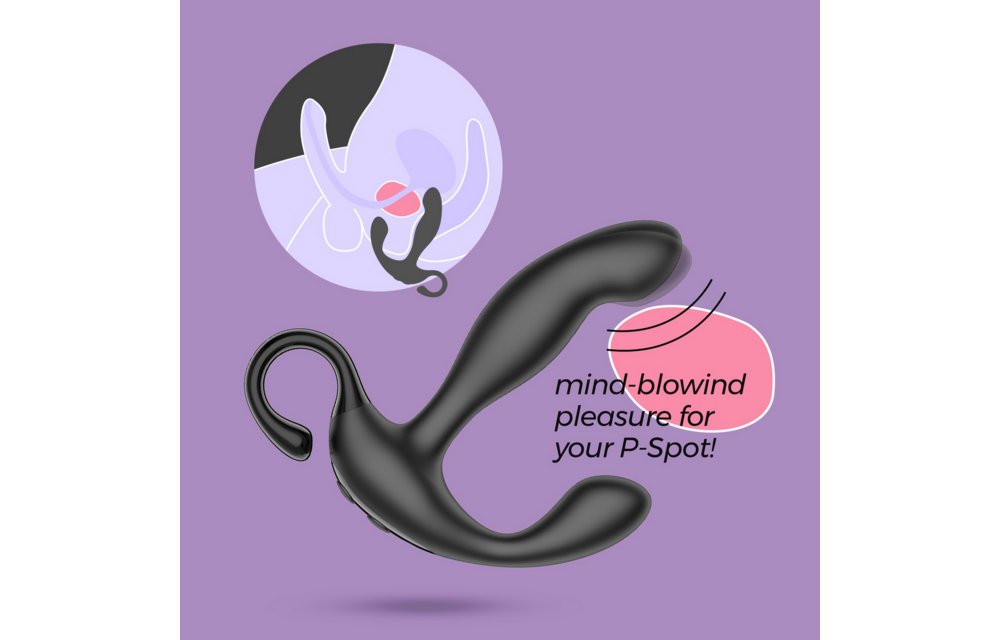 Loki Prostate Massager Black – Rechargeable & Remote Control