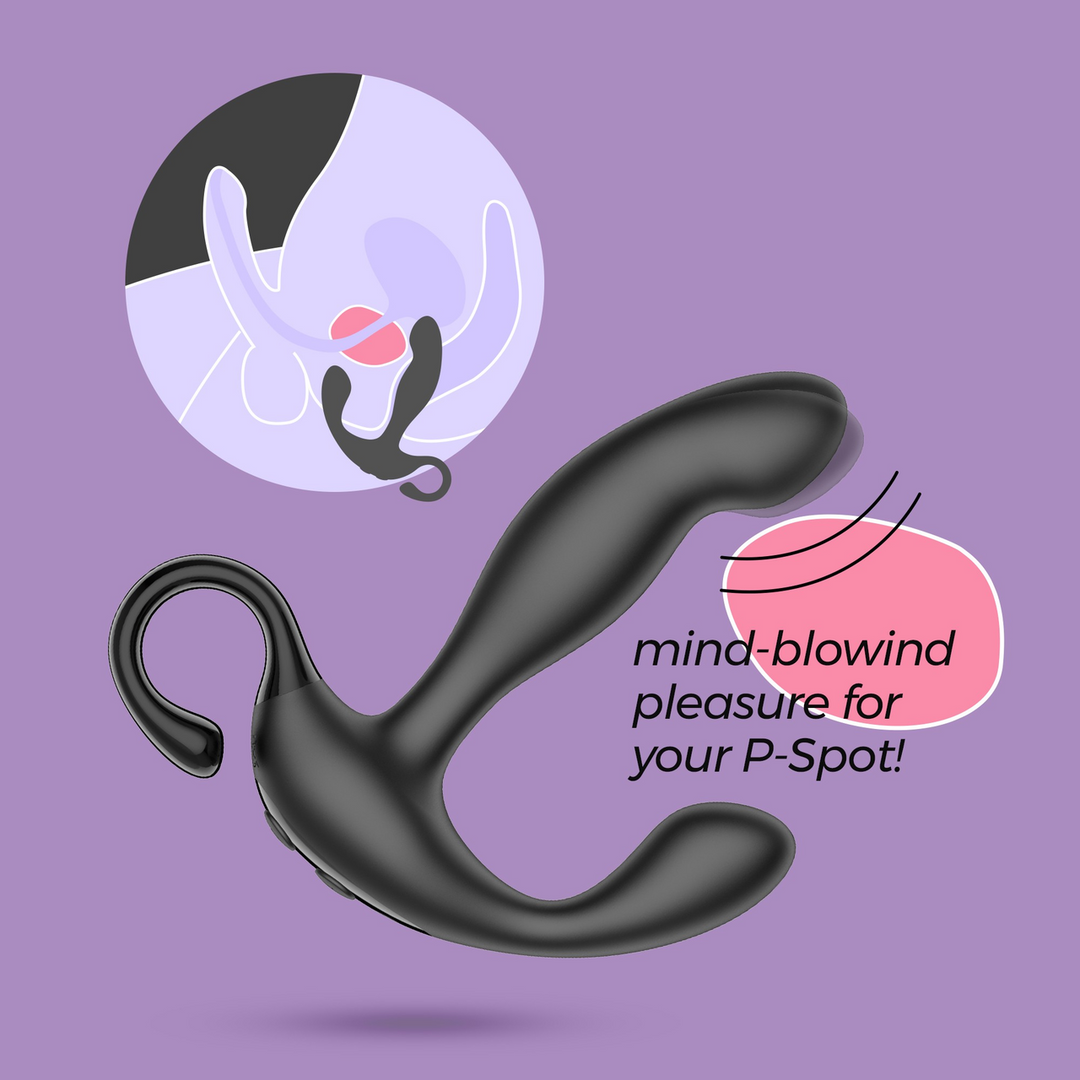 Loki Prostate Massager Black – Rechargeable & Remote Control