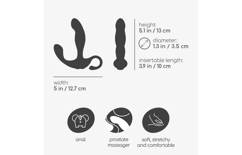 Loki Prostaatmassager Zwart – Oplaadbaar & Afstandsbediening