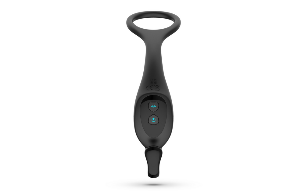 Magoo Prostate Massager with Cock Ring & Remote Control Black