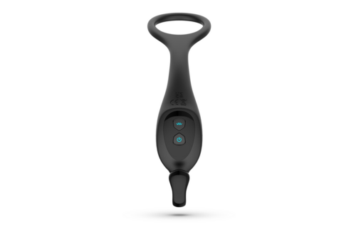 Magoo - Vibrating and Thrusting Prostate Massager with Cockring and Remote Control - Black