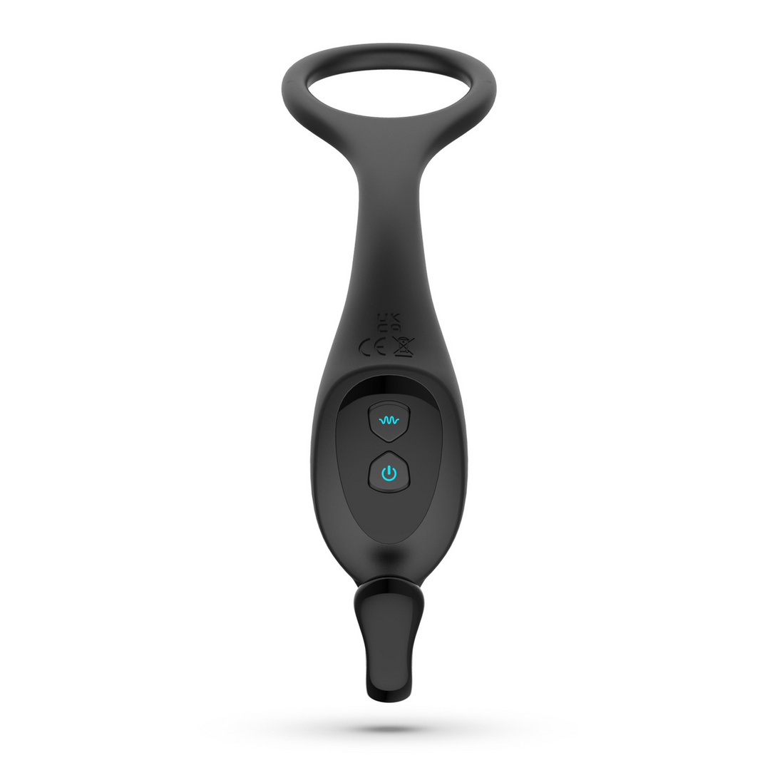 Magoo Prostate Massager with Cock Ring & Remote Control Black