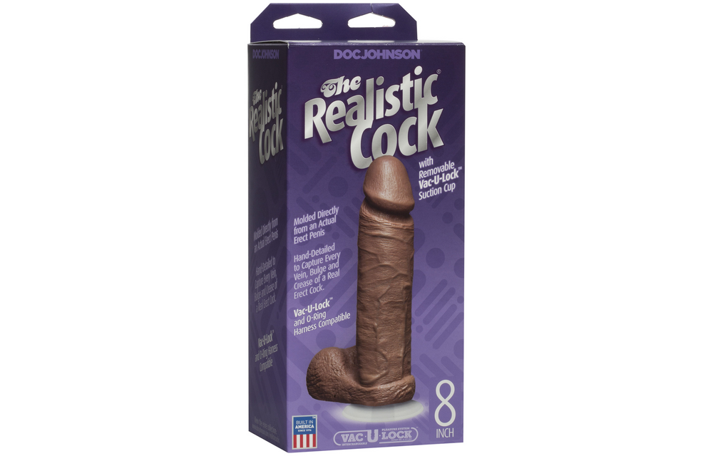 Realistische Cock met Ballen 20,6 cm – Vac-U-Lock Zuignap