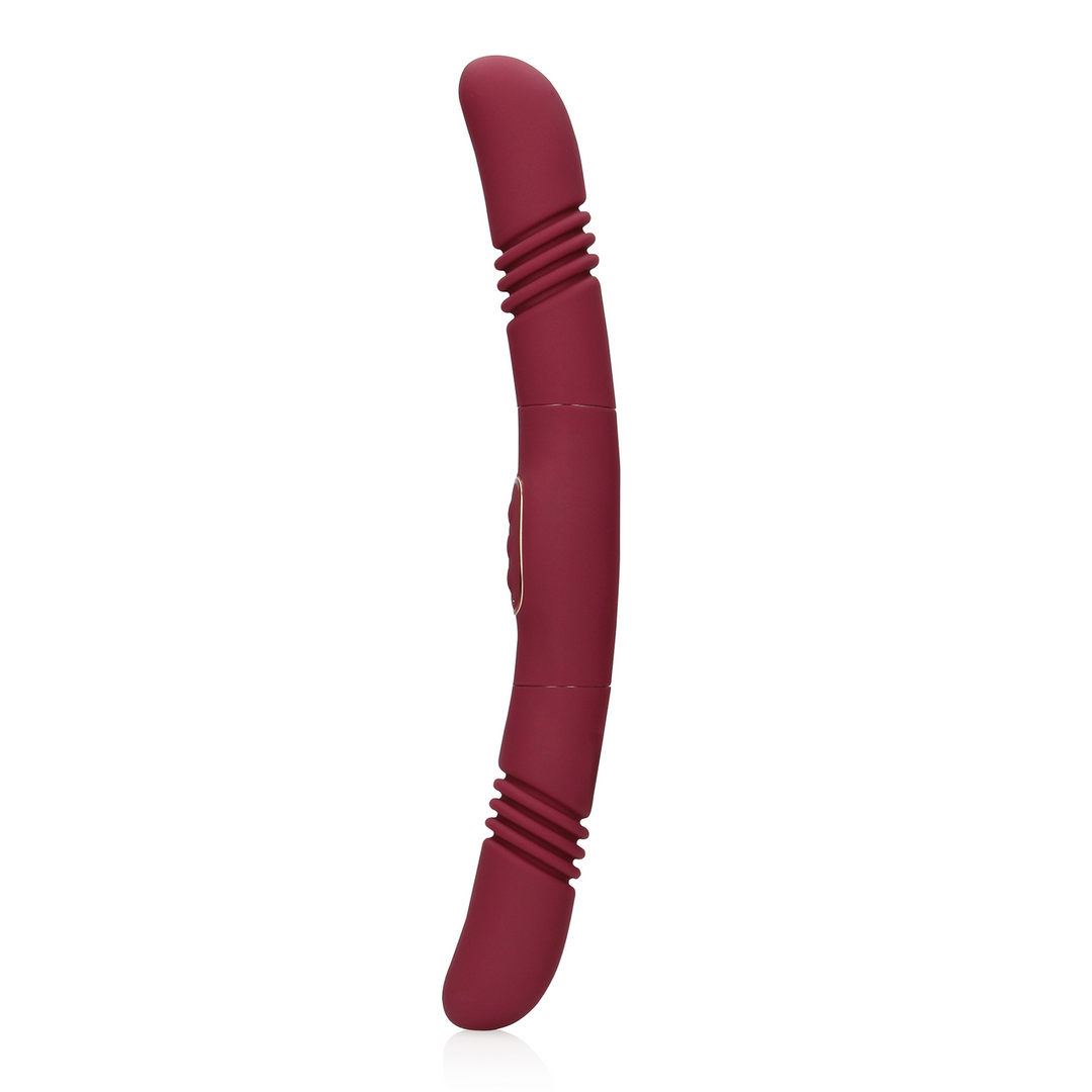 Doppelseitiger Push-Vibrator Merlot Druif – Kraftvoll & stilvoll