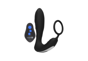 E-Stim Vibrating Butt Plug Cock Ring 14.5 cm – Intense Sensations