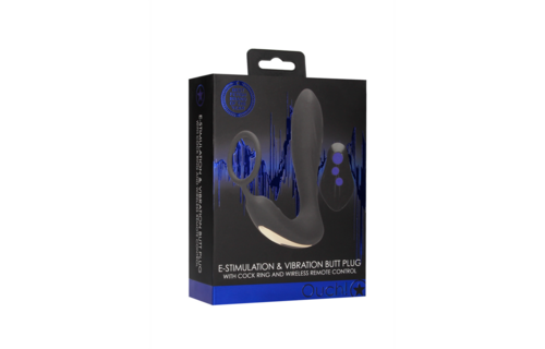 E-Stim Vibrierender Butt Plug Cockring 14,5 cm – Intensive Empfindungen