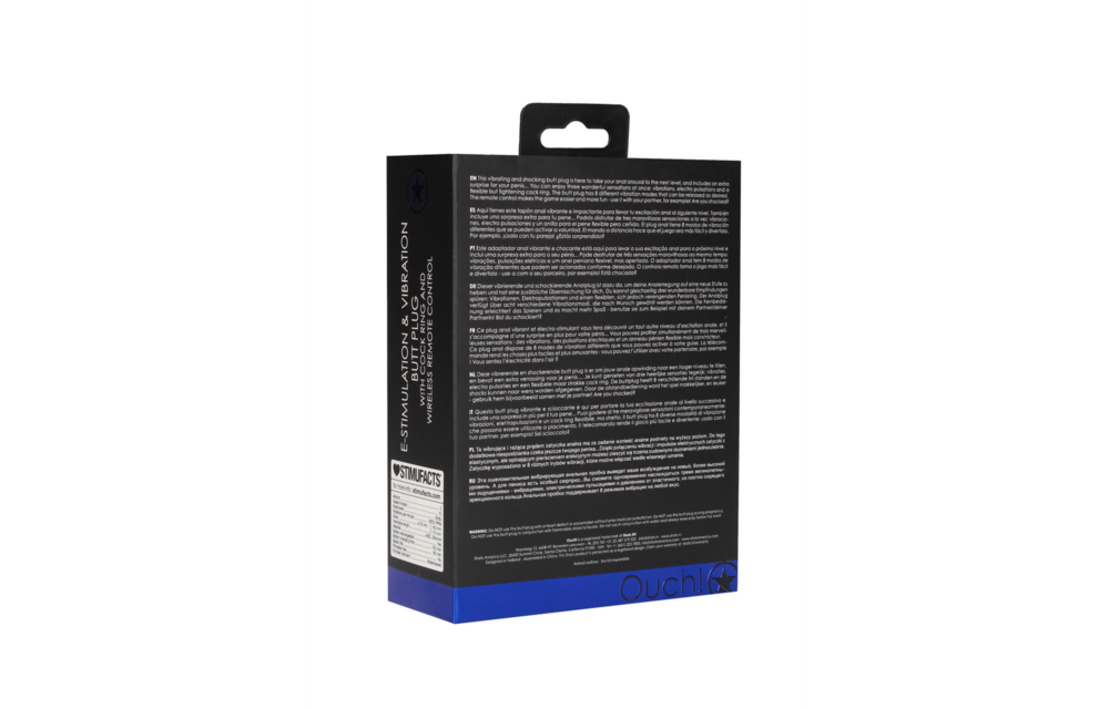 E-Stim Vibrerende Butt Plug Cockring 14,5 cm – Intense Sensaties