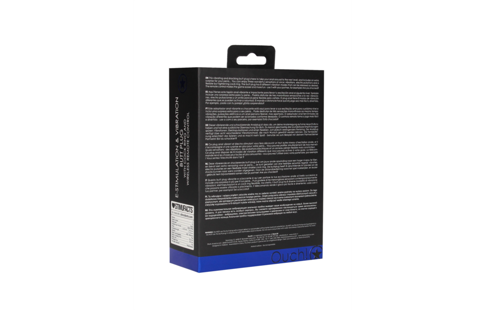 E-Stim Vibrierender Butt Plug Cockring 14,5 cm – Intensive Empfindungen