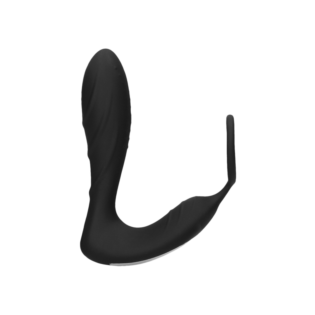 E-stim Vibrating Butt Plug Cockring