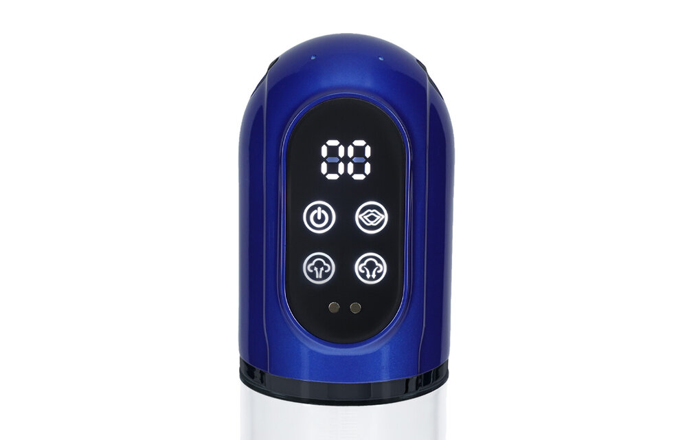 Engage Automatic Waterproof Penis Pump – Metallic Blue