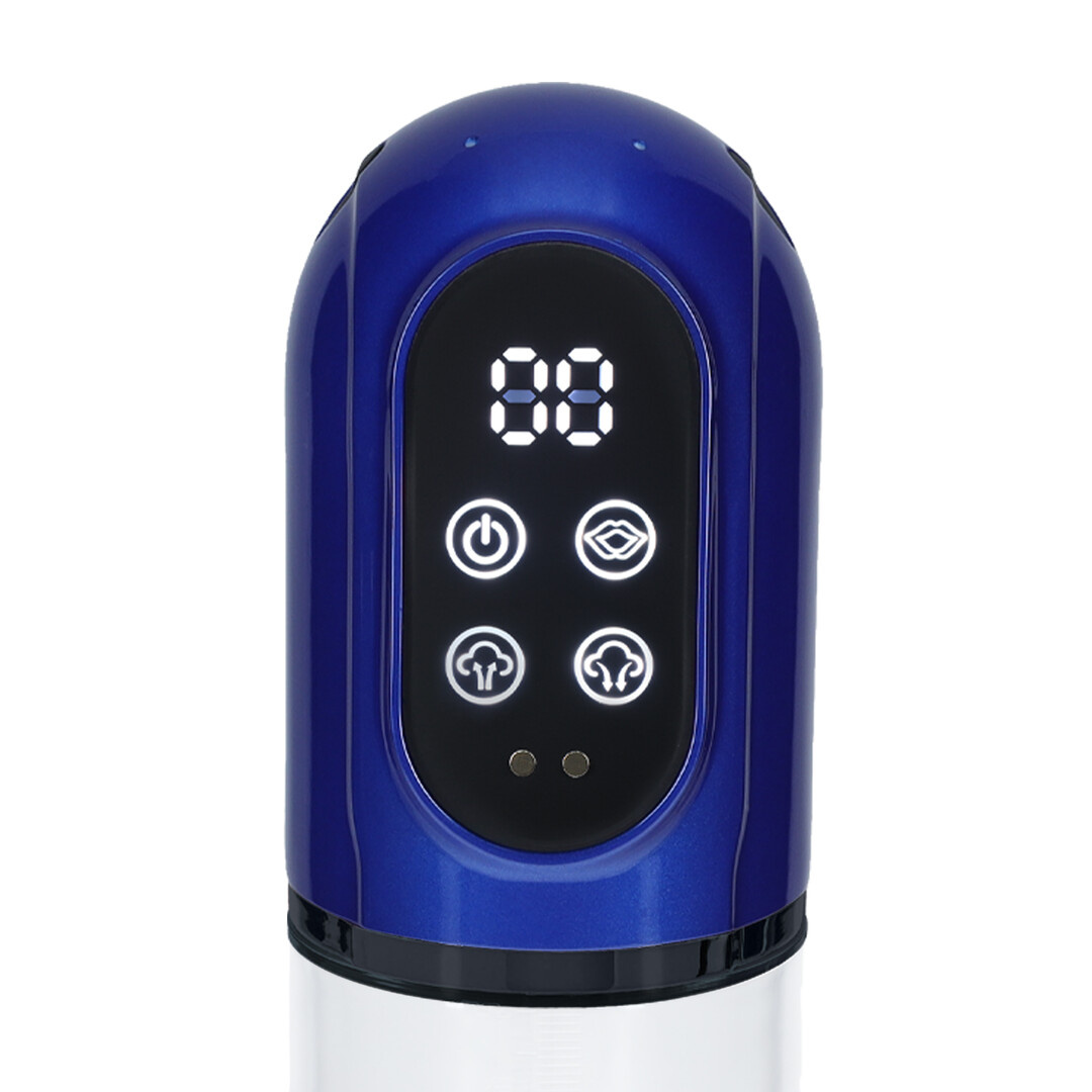 Engage Automatic Waterproof Penis Pump – Metallic Blue