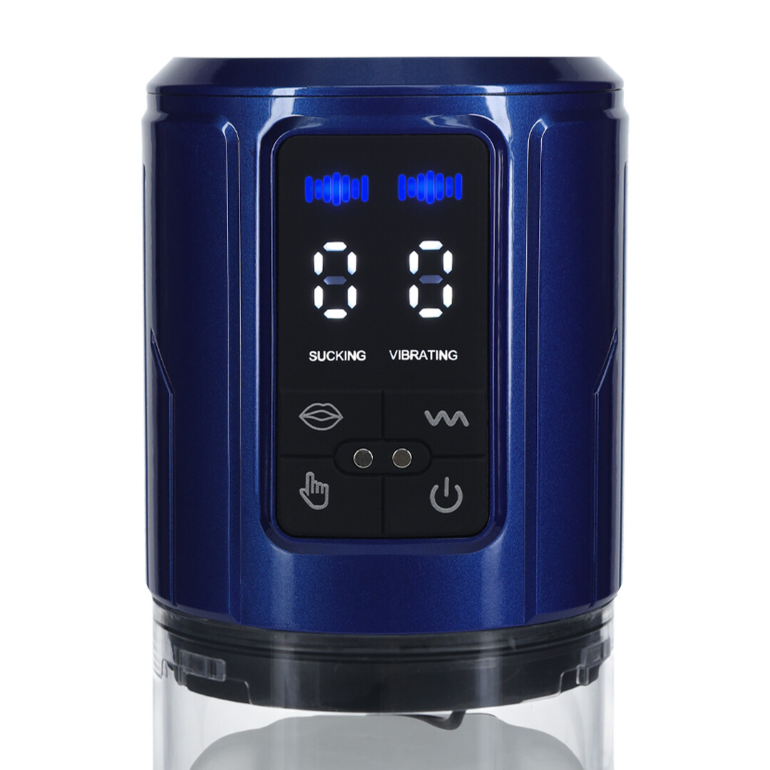 UltraLift - Automatischer wasserdichter Masturbator-Pump - Metallic Blau