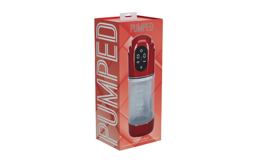 TechnoThrust - Automatic Waterproof Masturbator Pump - Metallic Red