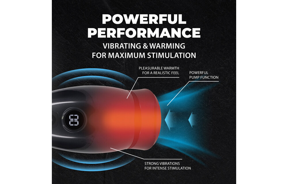 Virtuo Masturbatorpumpe Gun Metal – Kraftvolles Vergnügen & Vibration