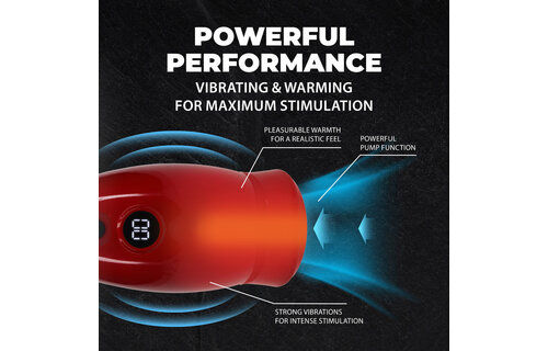 Virtuo Suction & Vibration Pump Red – Ultimate Pleasure & Comfort