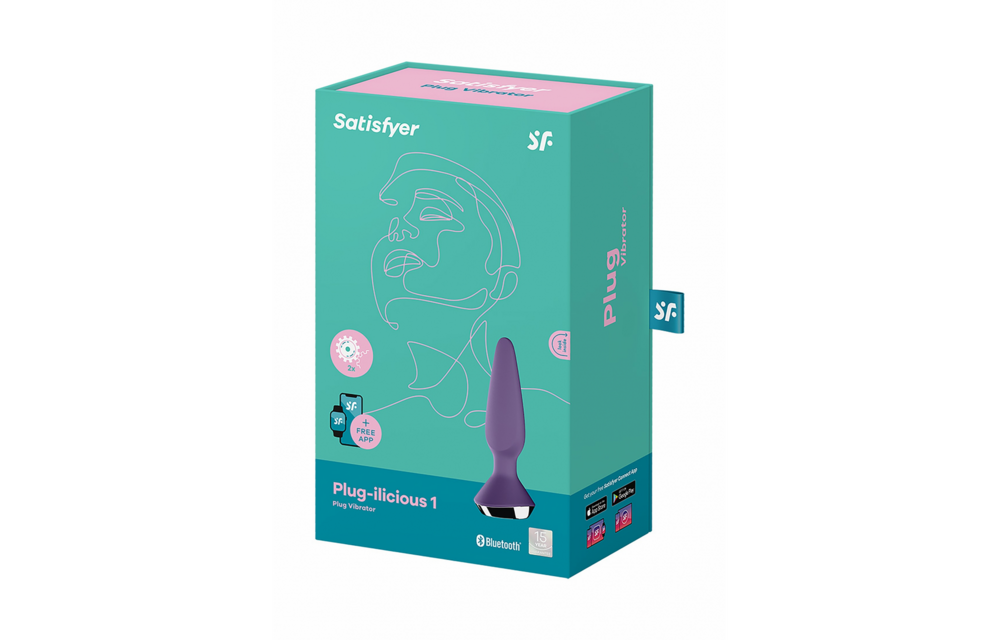 Plug-ilicious 1 - Vibrating Butt Plug - Purple