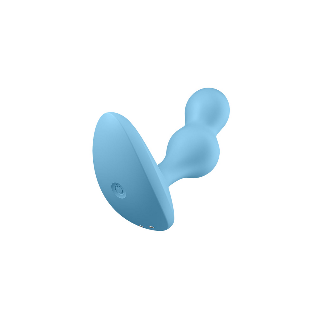 Deep Diver 4,2 cm – Vibrierender Analplug Hellblau