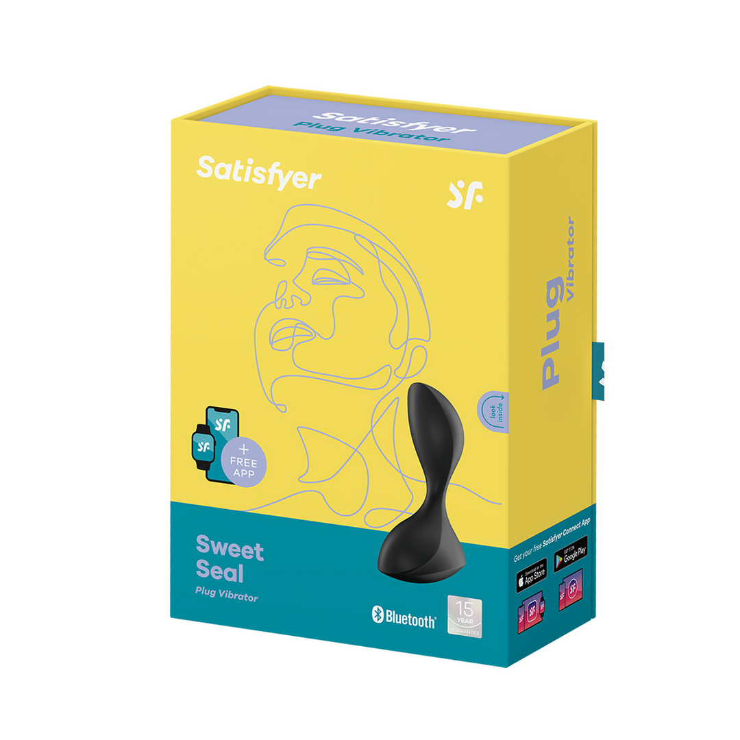 Sweet Seal Vibrating Butt Plug 6.2 cm - Black & Waterproof