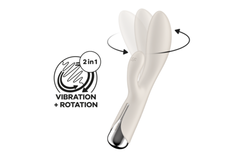 Spinning Rabbit 1 - Rotating Rabbit Vibrator - Beige