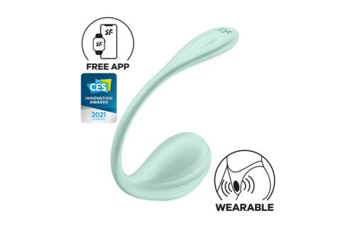 Smooth Petal Connect Mint – Waterproof Couples Vibrator