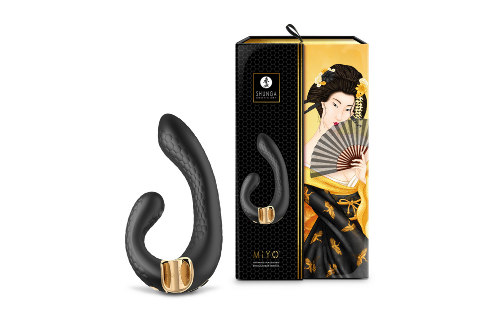 MIYO G-Spot Vibrator Black - Double Pleasure & Ultimate Enjoyment