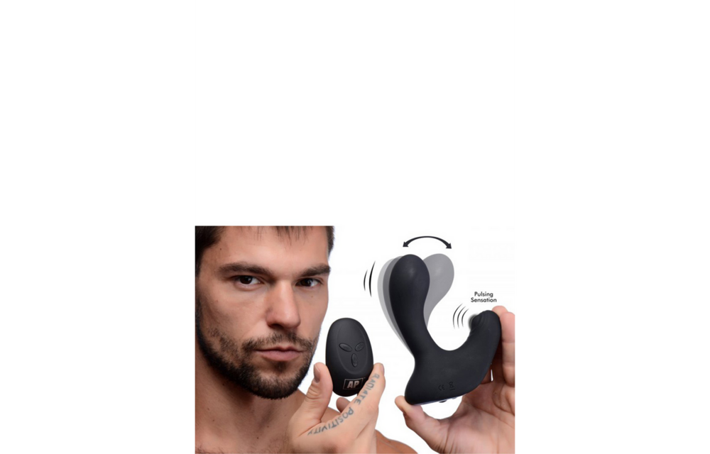 Silicone Prostate Stimulator + Remote Control with 10 Speeds