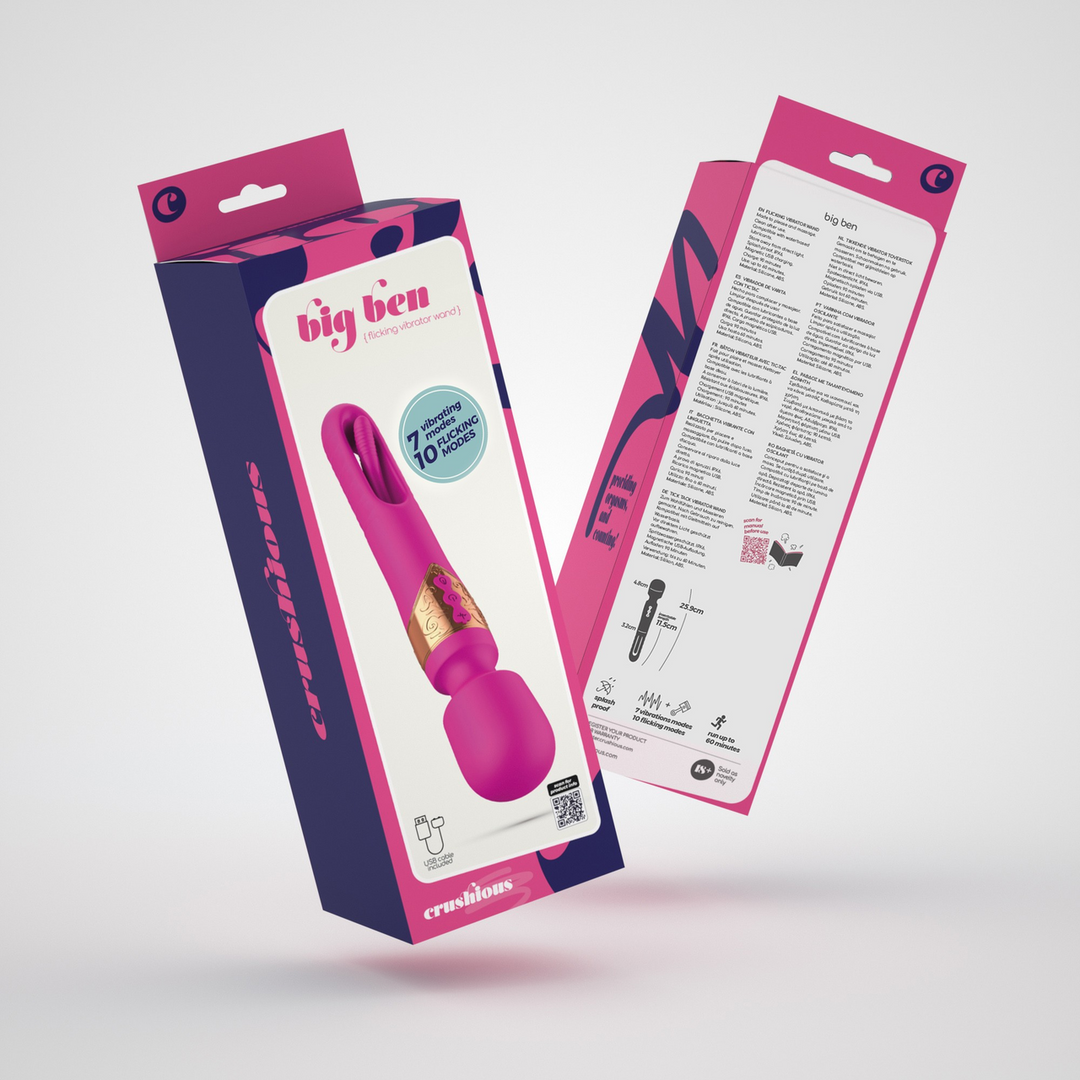 Big Ben - Dual Wand Massager mit Flicker - Pink