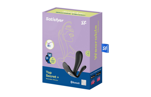 Top Secret Plus - Tragbarer Panties Vibrator - Schwarz