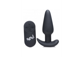 Vibrierender Silikon-Buttplug 9 cm mit Fernbedienung | XR Brands