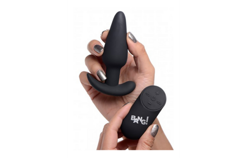 Vibrating Silicone Butt Plug 9 cm With Remote Control | XR Brands