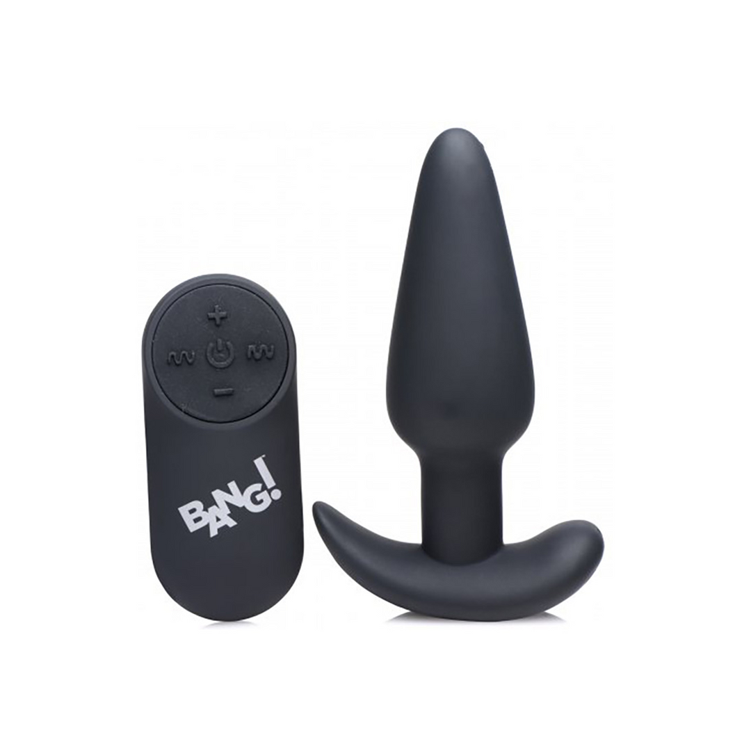 Vibrating Silicone Butt Plug 9 cm With Remote Control | XR Brands