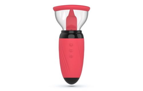 Scarlet - Vibrerende en Zuigende Vulva Pomp - Rood