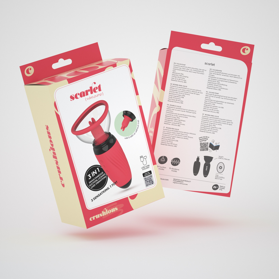 Scarlet Vulva Pump Red – Vibrating & Sucking Pleasure