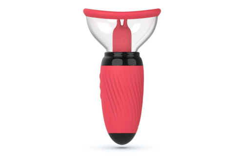 Scarlet - Vibrating and Suction Vulva Pump - Red