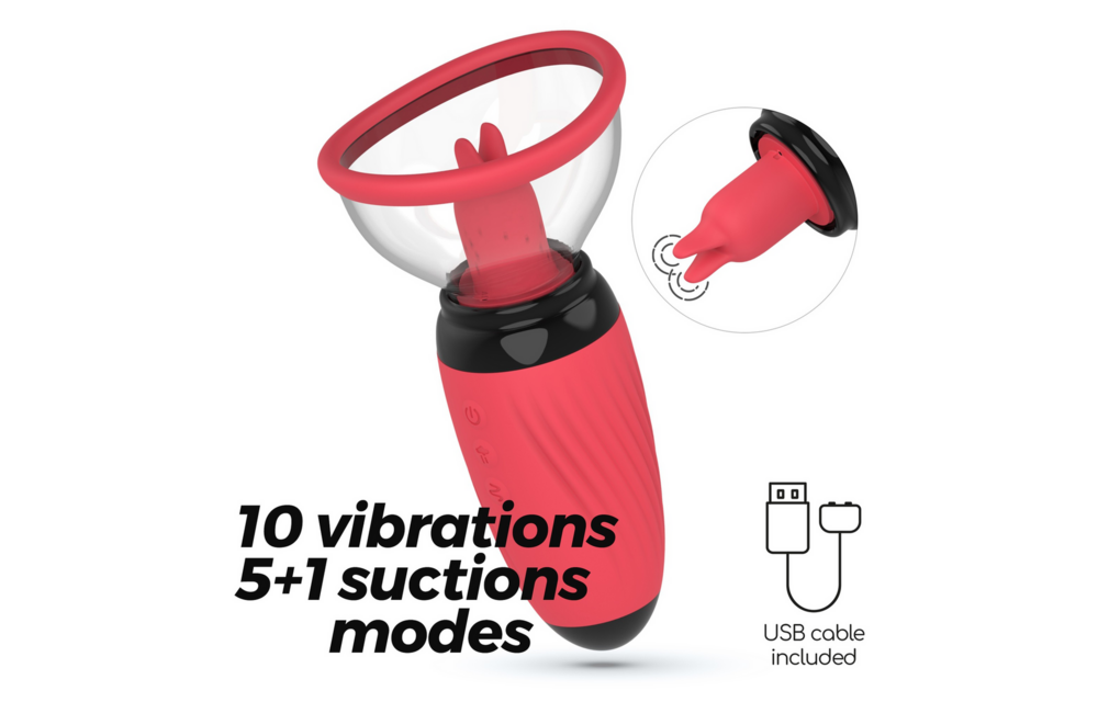 Scarlet Vulva Pump Red – Vibrating & Sucking Pleasure