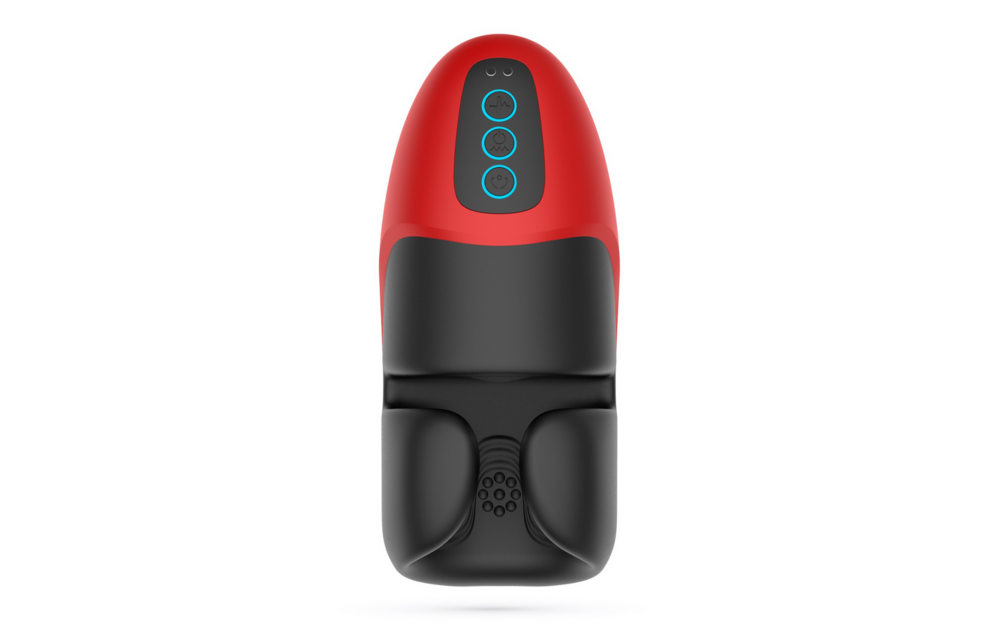 Pancho Oplaadbare Masturbator Rood - Krachtige Vibraties