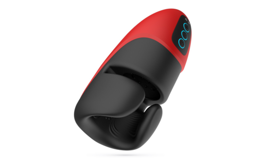 Pancho Rechargeable Masturbator Red - Powerful Vibrations