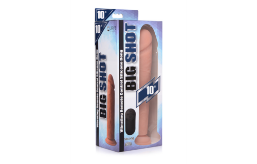 Vibrating Silicone Dildo 26 cm with Remote Control | Curve Toys