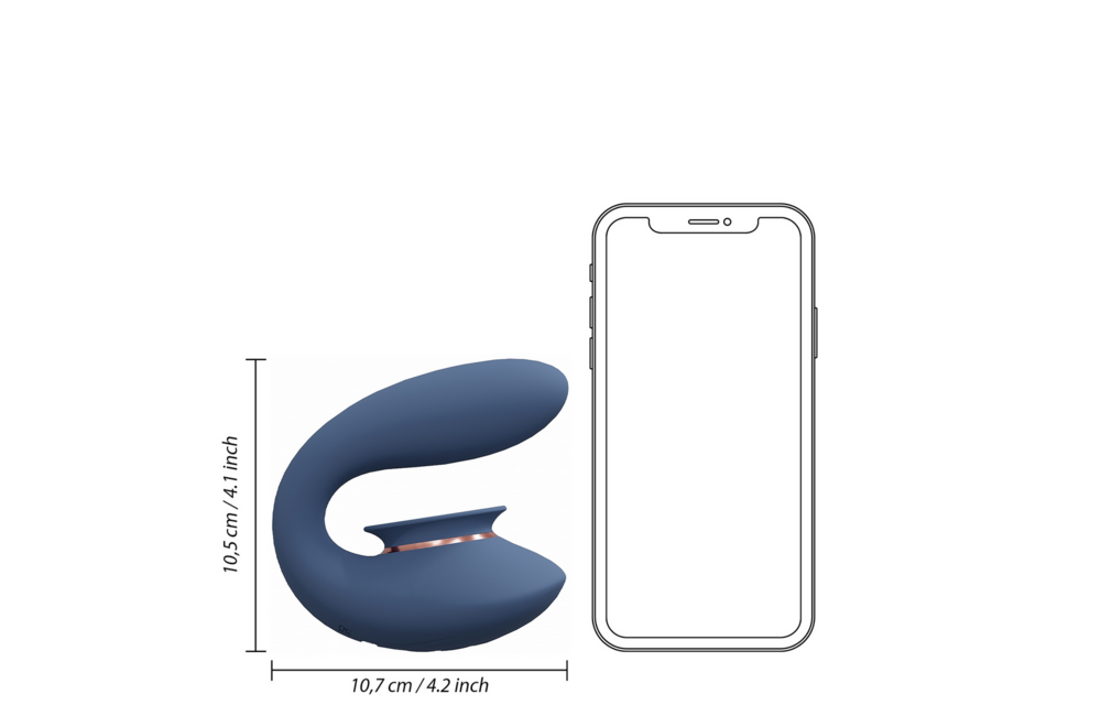 Twitch 3 Vibrator Blue – Rechargeable & Suction Cup Toy