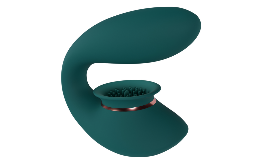 Twitch 3 Forest Green - Rechargeable Vibrator & Suction Cup Pleasure