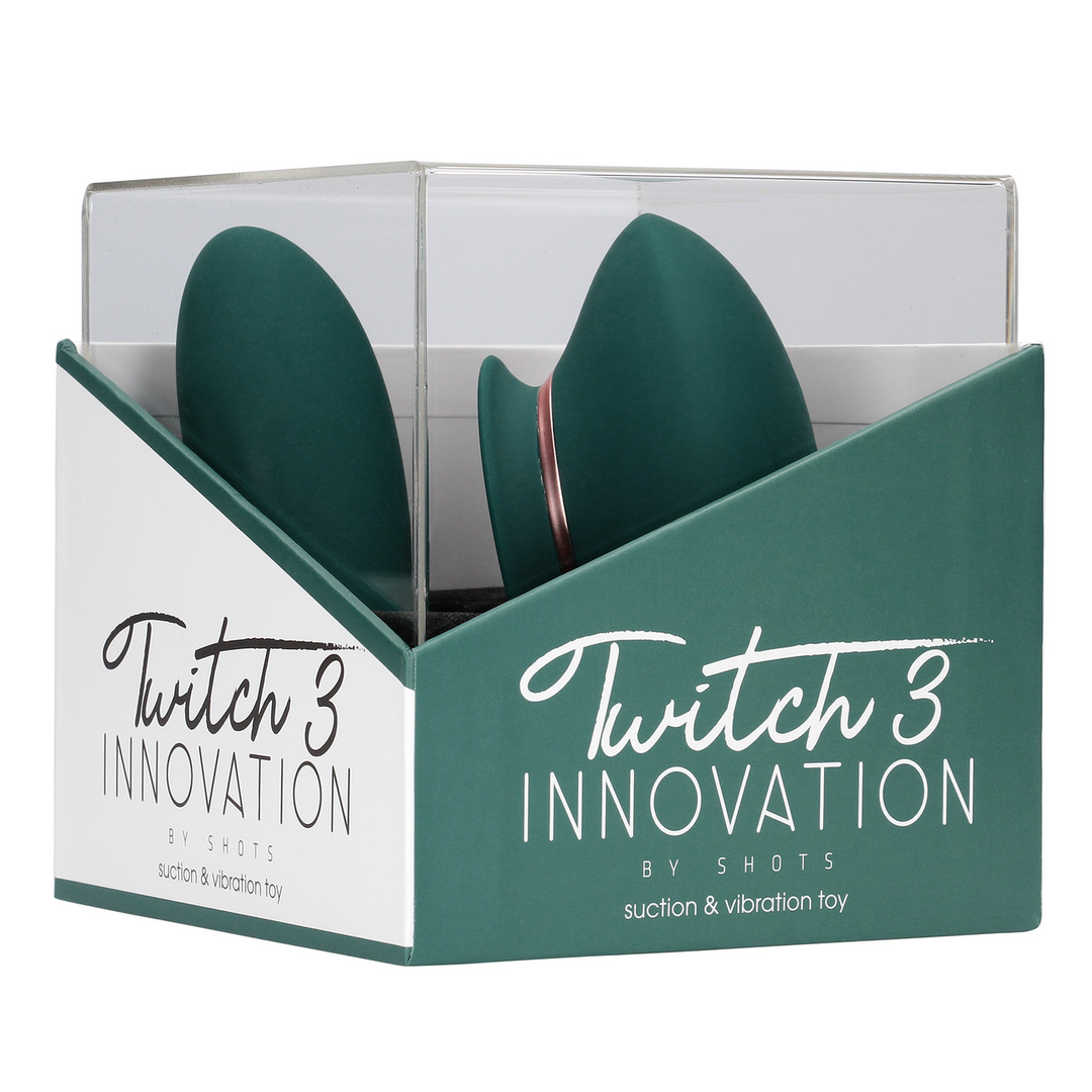 Twitch 3 Bosgroen - Oplaadbare Vibrator & Zuignap Genot