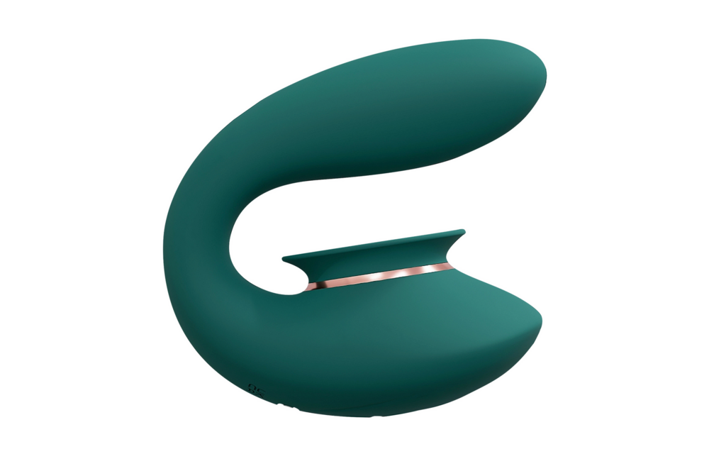 Twitch 3 Forest Green - Rechargeable Vibrator & Suction Cup Pleasure