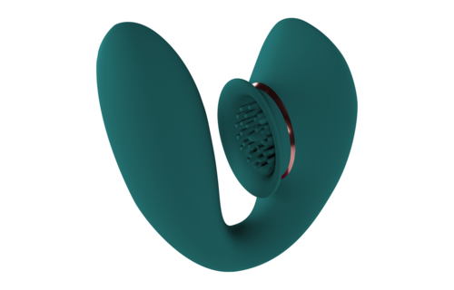 Twitch 3 Bosgroen - Oplaadbare Vibrator & Zuignap Genot