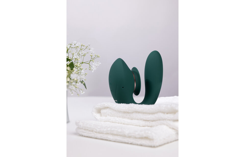 Twitch 3 Bosgroen - Oplaadbare Vibrator & Zuignap Genot