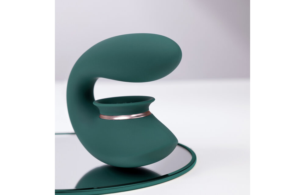 Twitch 3 Forest Green - Rechargeable Vibrator & Suction Cup Pleasure