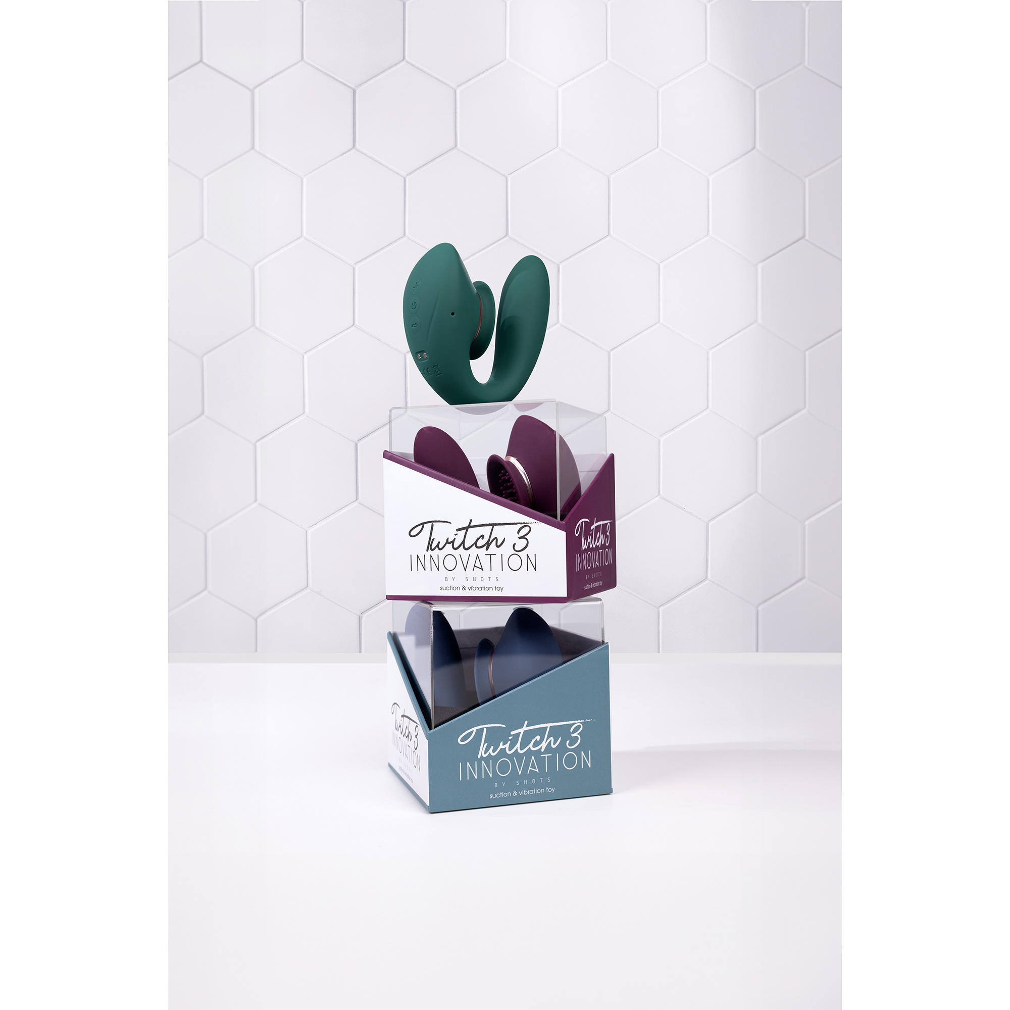 Twitch 3 Waldgrün – Wiederaufladbarer Vibrator & Saugnapf-Vergnügen