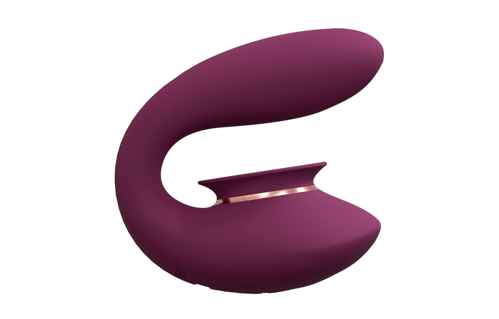 Twitch 3 Wiederaufladbarer Vibrator mit Saugnapf – Bordeauxrot