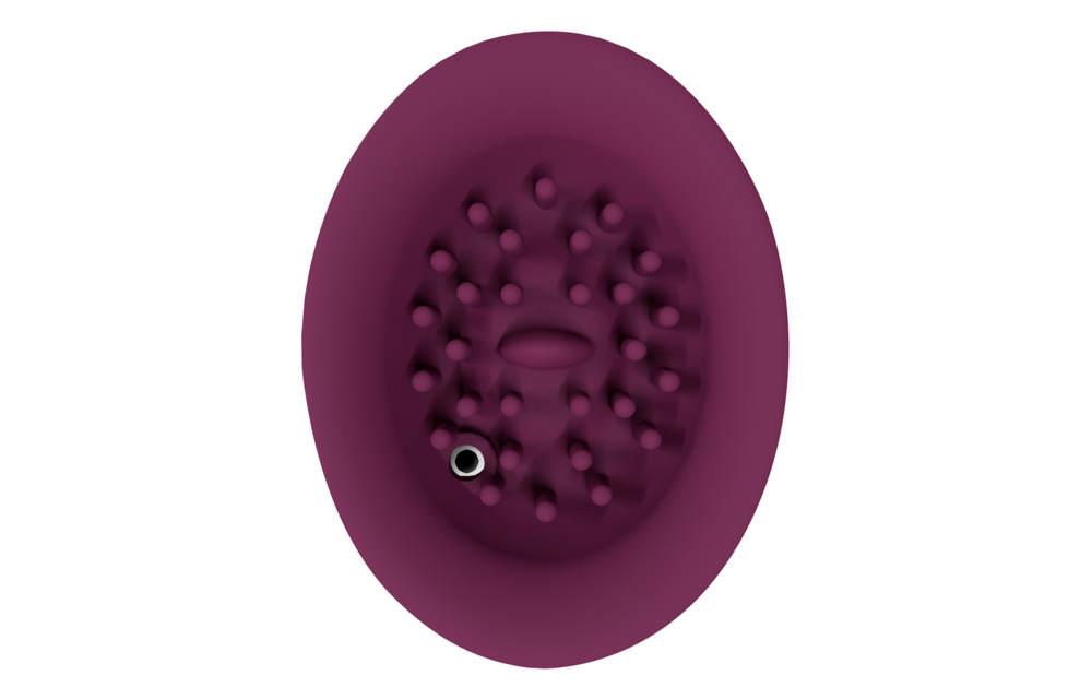 Twitch 3 Rechargeable Vibrator with Suction Cup – Bordeaux Red