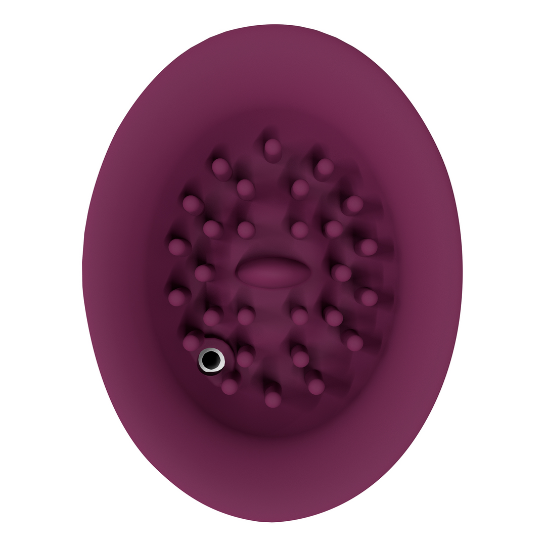 Twitch 3 Rechargeable Vibrator with Suction Cup – Bordeaux Red